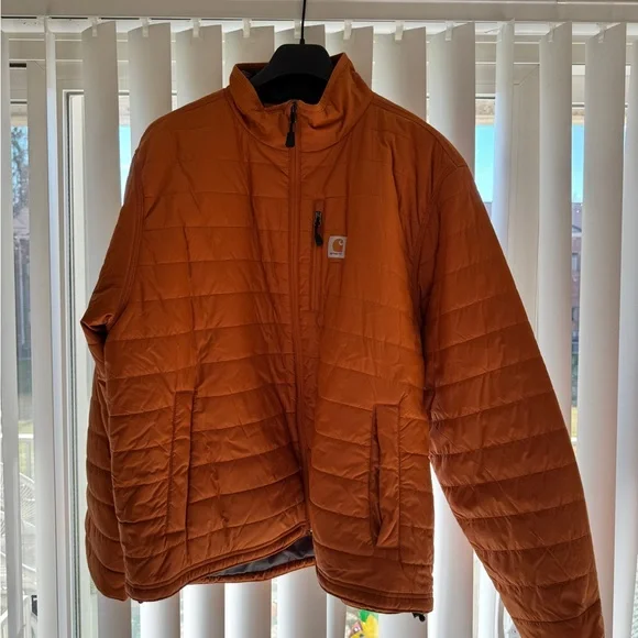 Carhartt Men's Rust Puffer Jacket 2XL regular - Picture 2 of 7